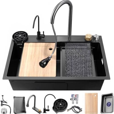 FREGADERO VITTO PREMIUM CASCADA 75X45 CM