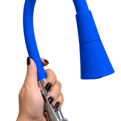 LLAVE VITTO FLEXIBLE 2 FUNCIONES T/CONO PARED/COCINA COLOR AZUL