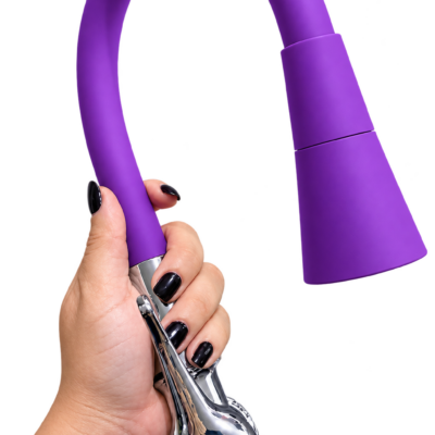 LLAVE VITTO FLEXIBLE 2 FUNCIONES T/CONO PARED/COCINA COLOR MORADO