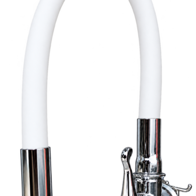 LLAVE VITTO FLEXIBLE PARED/COCINA COLOR BLANCO