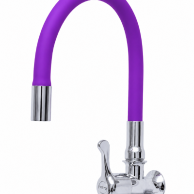 LLAVE VITTO FLEXIBLE PARED/COCINA COLOR MORADO