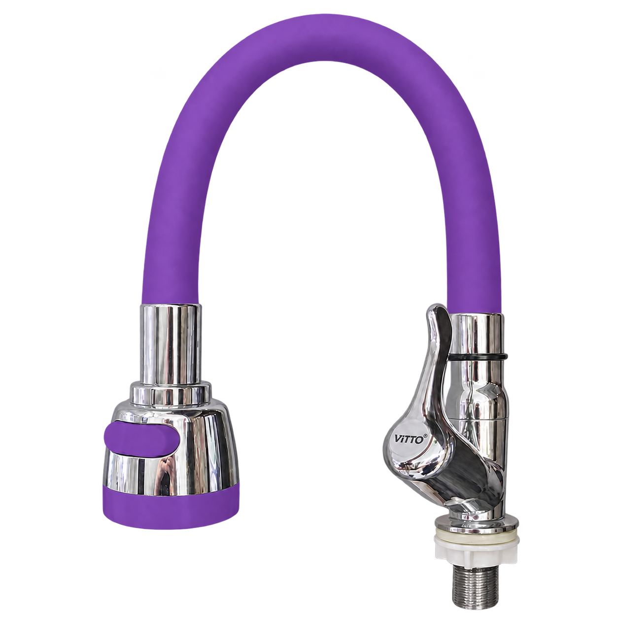 LLAVE VITTO FLEXIBLE 2 FUNCIONES MESÓN/COCINA COLOR MORADO