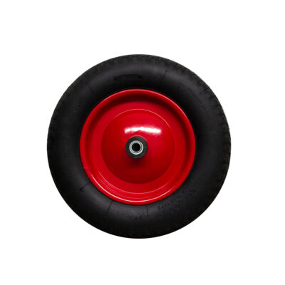 "RUEDA 13"" NEUMATICA ROJA P/CARRETILLA EJE 5/8 (3.25/3.00 - 8)"