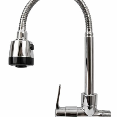 LLAVE VITTO FLEXIBLE 2 FUNCIONES CROMADA PARED/COCINA