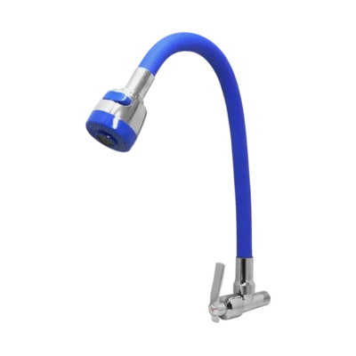LLAVE VITTO FLEXIBLE 2 FUNCIONES MESÓN/COCINA COLOR AZUL