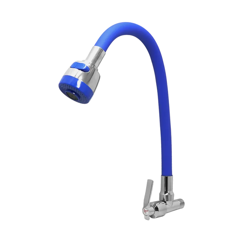 LLAVE VITTO FLEXIBLE 2 FUNCIONES MESÓN/COCINA COLOR AZUL