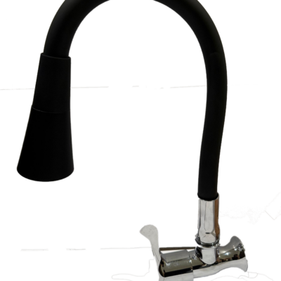 LLAVE VITTO FLEXIBLE 2 FUNCIONES T/CONO PARED/COCINA COLOR NEGRO