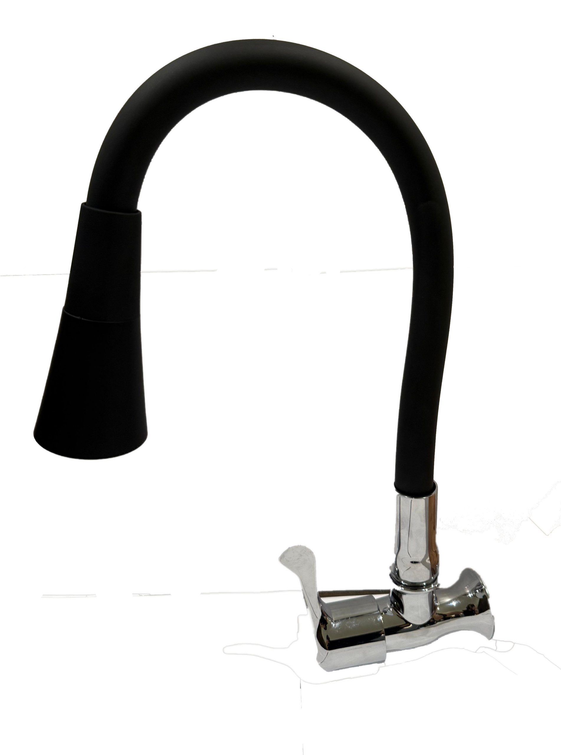 LLAVE VITTO FLEXIBLE 2 FUNCIONES T/CONO PARED/COCINA COLOR NEGRO