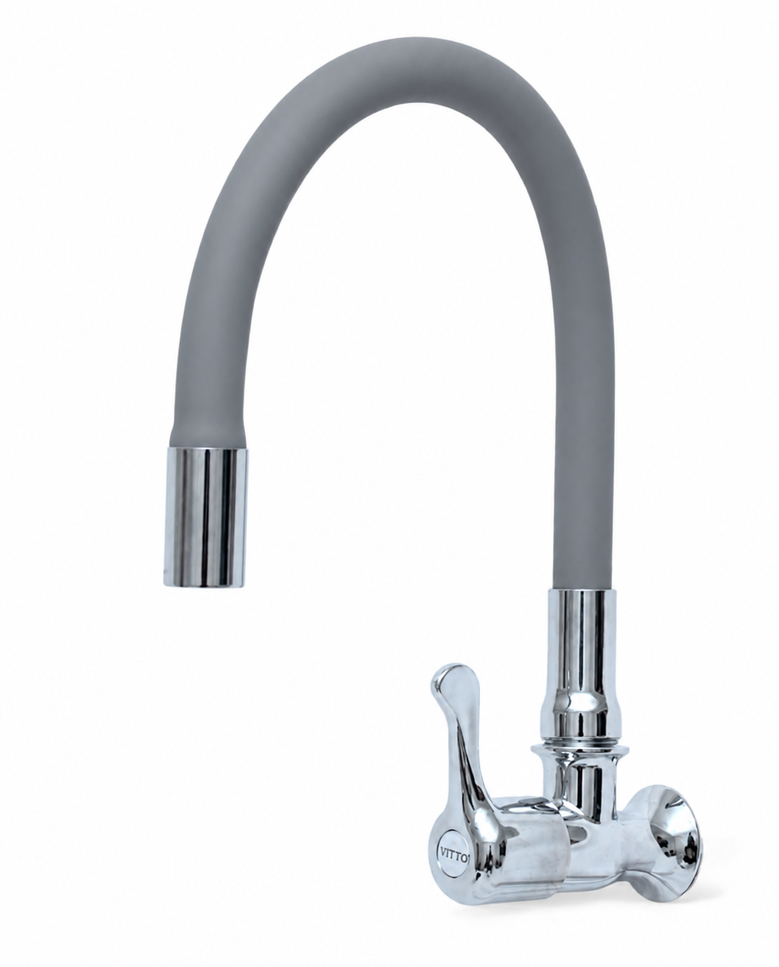 LLAVE VITTO FLEXIBLE PARED/COCINA COLOR GRIS