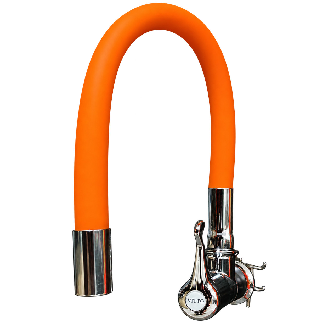 LLAVE VITTO FLEXIBLE PARED/COCINA COLOR NARANJA