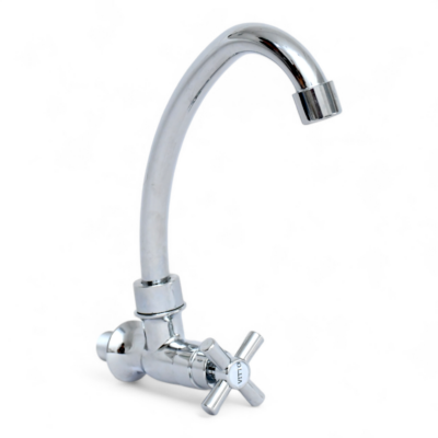 LLAVE VITTO FLEXIBLE MESÓN/COCINA COLOR GRIS