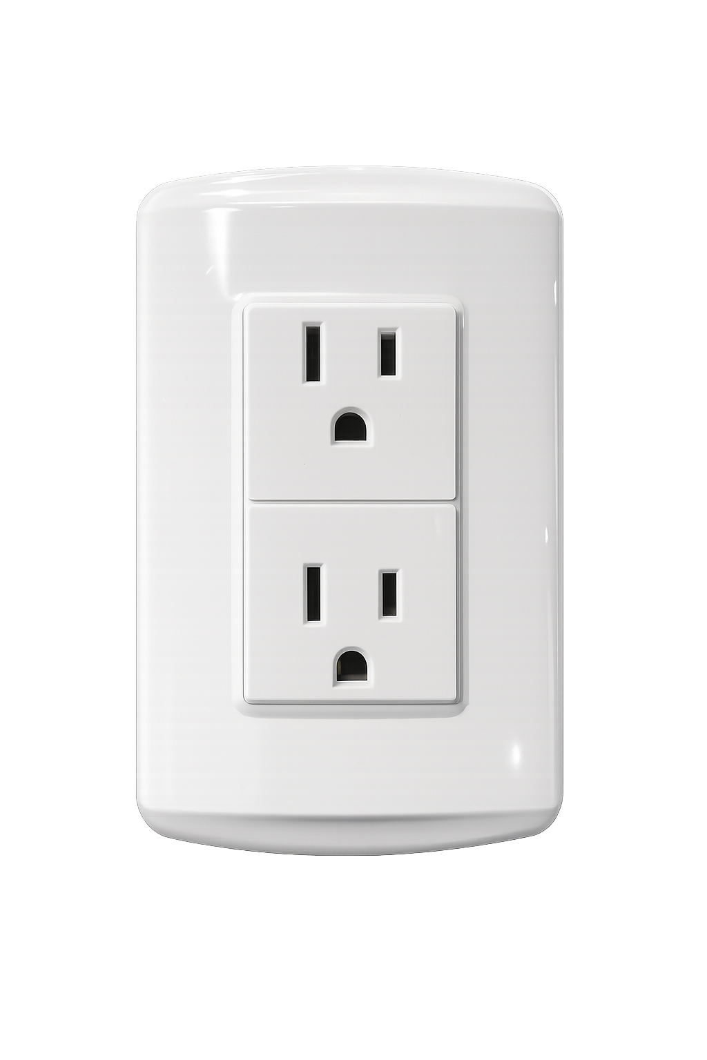 TOMACORRIENTE DOBLE CREMA 15A 100V-250V P/EMPOTRAR