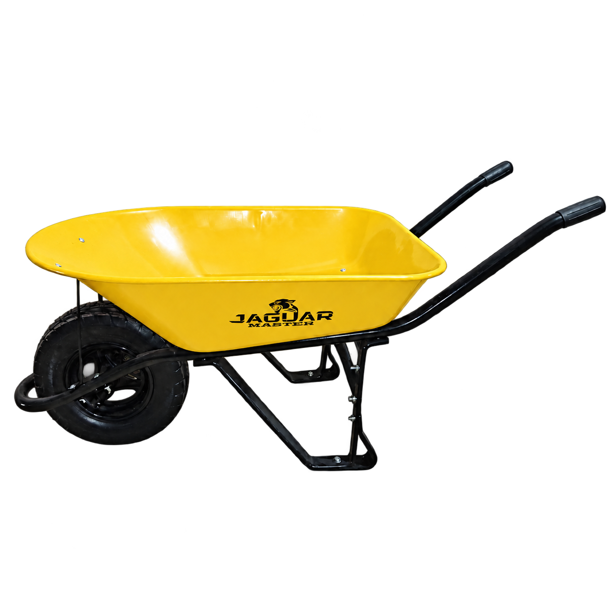 CARRETILLA JAGUAR MASTER AMARILLA CON RUEDA 16" T/TRUPPER SÓLIDA