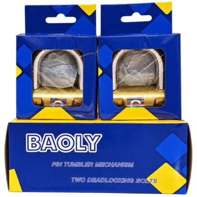 CANDADO DORADO MARCA BAOLY EN CAJA 60MM
