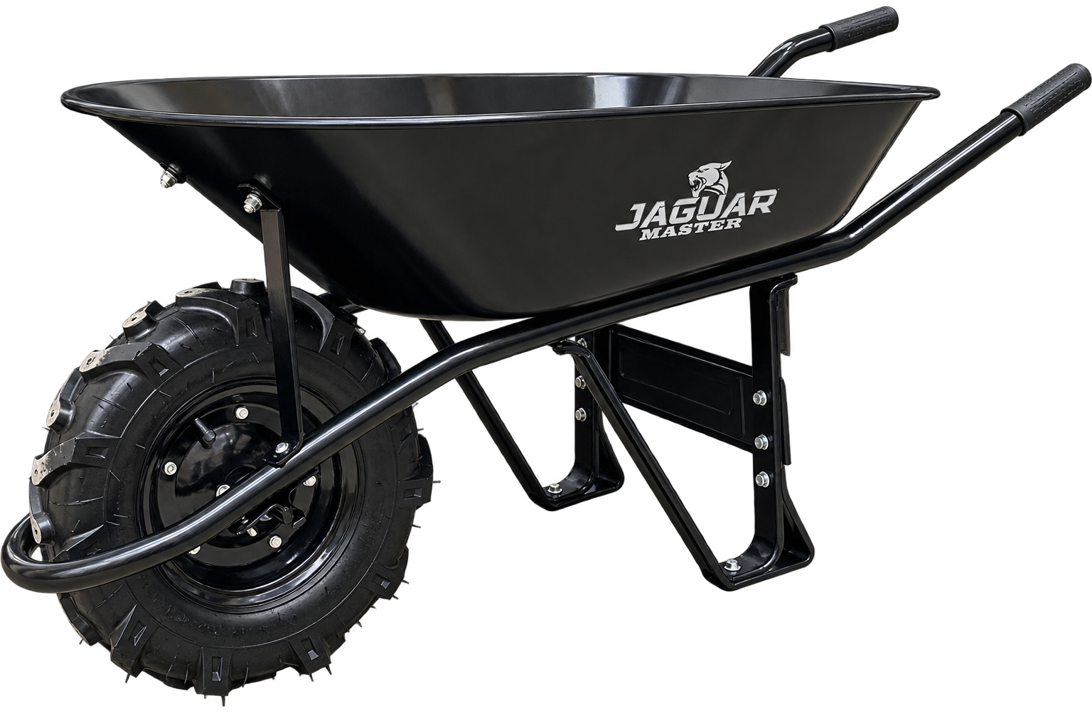 CARRETILLA JAGUAR MASTER NEGRA CON RUEDA TRACTOR NEGRA 1-1/2" (4.00-8)