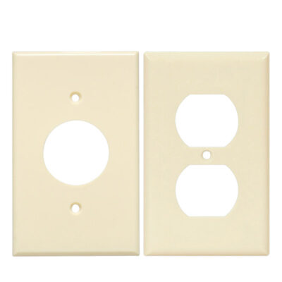 PLACA P/TOMACORRIENTE 1/S PLASTICA COLOR IVORY