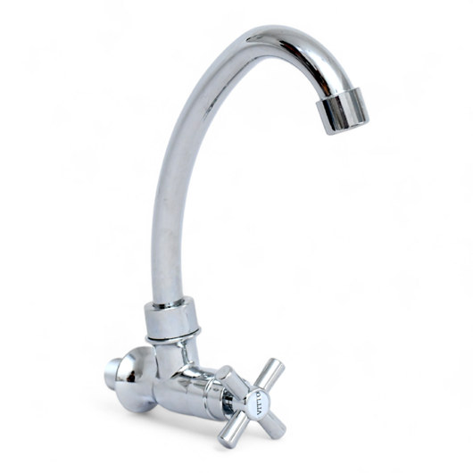 LLAVE VITTO FLEXIBLE 2 FUNCIONES T/CONO CROMADO PARED/COCINA