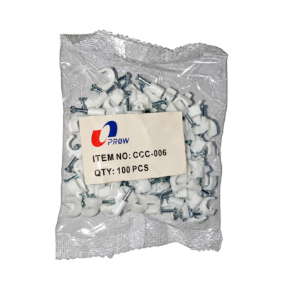 GRAPA PLASTICA PARA CABLE 6MM