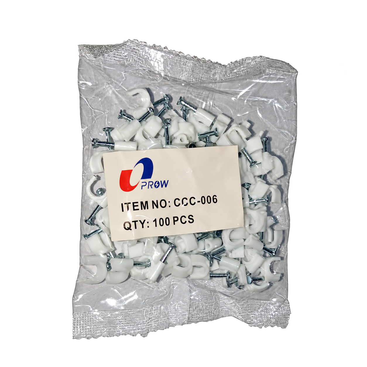 GRAPA PLASTICA PARA CABLE 6MM