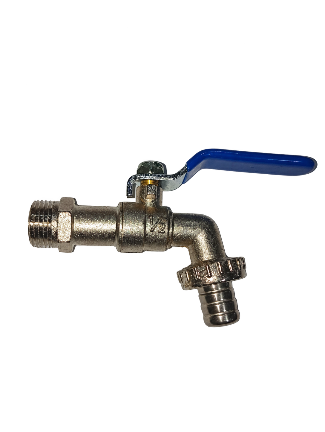 LLAVE CROMADA 1/2" P/ JARDIN ESFERICA C/ ACOPLE 135G