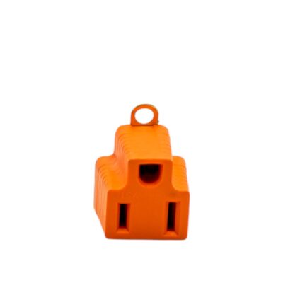 ADAPTADOR 3 A 2 NARANJA