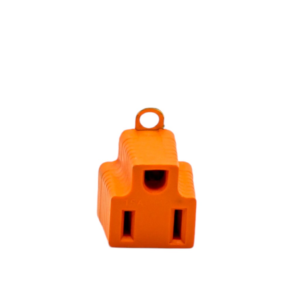 ADAPTADOR 3 A 2 NARANJA