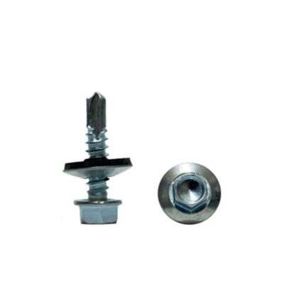 TORNILLO P/BROCA C/ARANDELA NEOPRENO 2-1/2x12