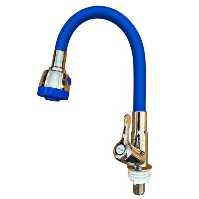 LLAVE VITTO FLEXIBLE 2 FUNCIONES MESÓN/COCINA COLOR AZUL