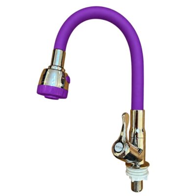 LLAVE VITTO FLEXIBLE 2 FUNCIONES MESÓN/COCINA COLOR MORADO