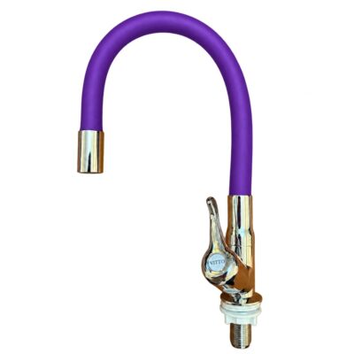 LLAVE VITTO FLEXIBLE MESÓN/COCINA COLOR MORADO
