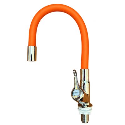 LLAVE VITTO FLEXIBLE MESÓN/COCINA COLOR NARANJA