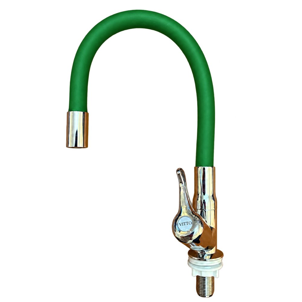 LLAVE VITTO FLEXIBLE MESÓN/COCINA COLOR VERDE