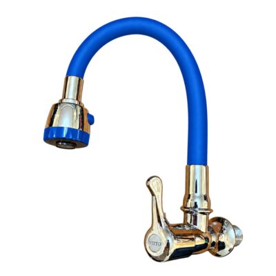 LLAVE VITTO FLEXIBLE 2 FUNCIONES PARED/COCINA COLOR AZUL