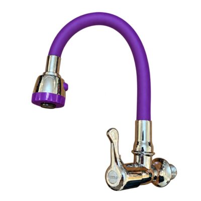 LLAVE VITTO FLEXIBLE 2 FUNCIONES PARED/COCINA COLOR MORADO