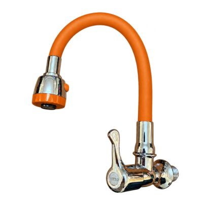 LLAVE VITTO FLEXIBLE 2 FUNCIONES PARED/COCINA COLOR NARANJA