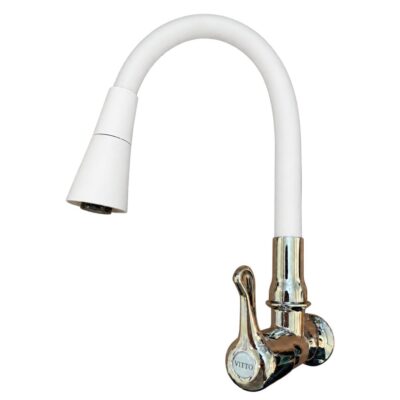 LLAVE VITTO FLEXIBLE 2 FUNCIONES T/CONO PARED/COCINA COLOR BLANCO