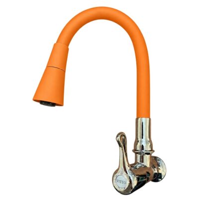 LLAVE VITTO FLEXIBLE 2 FUNCIONES T/CONO PARED/COCINA COLOR NARANJA