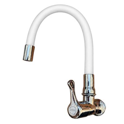LLAVE VITTO FLEXIBLE PARED/COCINA COLOR BLANCO