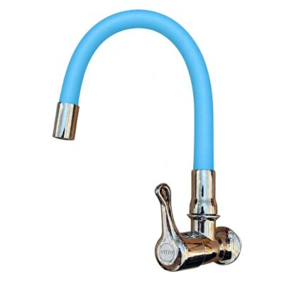 LLAVE VITTO FLEXIBLE PARED/COCINA COLOR CELESTE