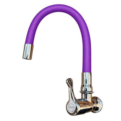 LLAVE VITTO FLEXIBLE PARED/COCINA COLOR MORADO