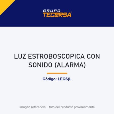 LUZ ESTROBOSCOPICA CON SONIDO (ALARMA)