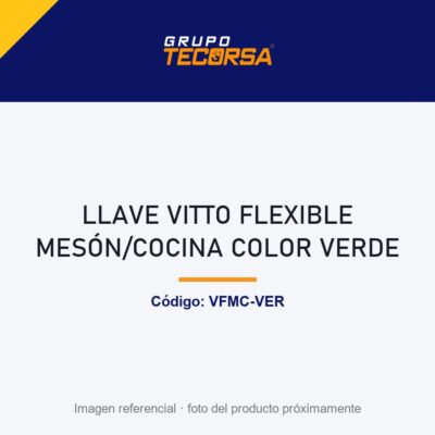 LLAVE VITTO FLEXIBLE MESÓN/COCINA COLOR VERDE
